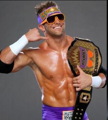 Zack Rayder with eve torres Zack-Ryder-Internet-Champion-Belt-and-His-pictures-3_display_image