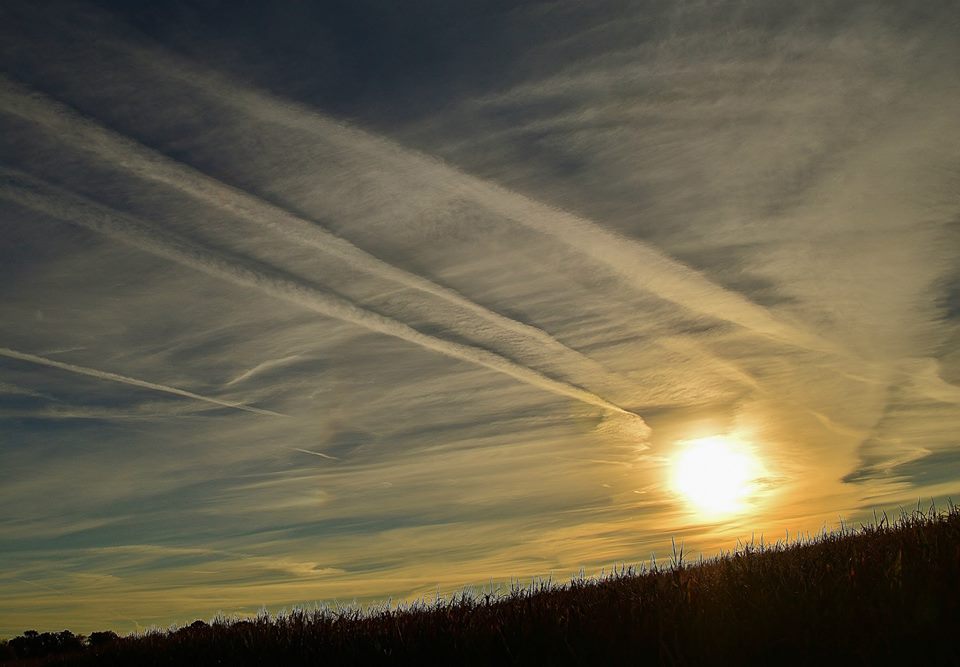 CHEMTRAILS: A Planetary Catastrophe Created by Geoengineering 535885_629716157059823_350065345_n