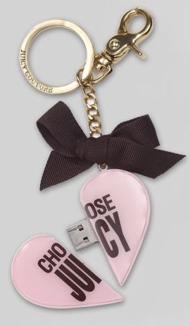 Juicy اكسسوارات Juicy-couture-usb-heart-keychain