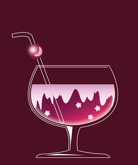 Create A Colorful Cocktail Icon Using Illustrator Final