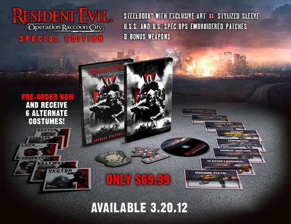 Juegos Sin Manuales y Otras Curiosidades. RESIDENT-EVIL-OPERATION-RACOON-CITY-CONTENIDO-EDICION-ESPECIAL