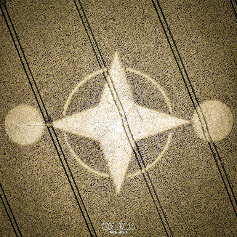 Crop Circles 2023 - Preston Candover, Hampshire. & Nr Ashbury, Wiltshire.  DJI_20230802082038_0018_D