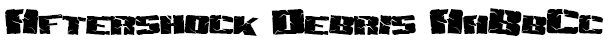 موسوعة الخطوط الأنجليزيه 2012 Aftershock%20Debris