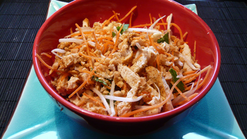 Poulet vapeur en salade Thaïsante 3,5 pts Salade_poulet_vapeur
