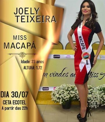 candidatas a miss amapa universo 2016, final 30 de julho. Macapa-Joely-Teixeira-363x420