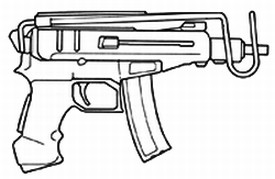 Pistolets Mitrailleurs contemporain Ceska_Zbrojovka_Skorpion_VZ-61