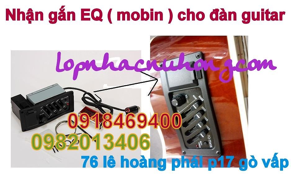 Nhận gắn mobin - Equalizer ( EQ ) cho đàn guitar , guitar cổ thùng - Cửa hàng nhạc cụ Nụ Hồng 3001037494_331710399