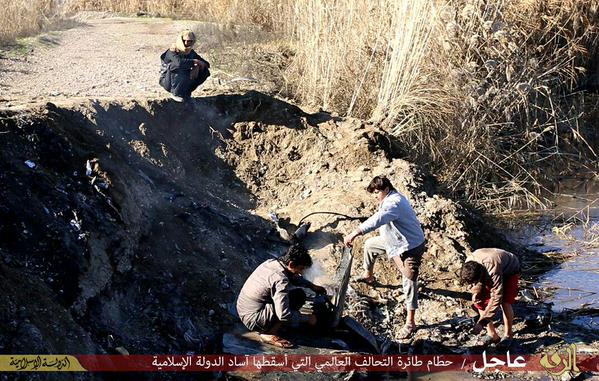  الأزمة السورية - موضوع موحد - - صفحة 3 Picture-allegedly-showing-remains-f-16-shot-down-by-isis-near-raqqa-syria