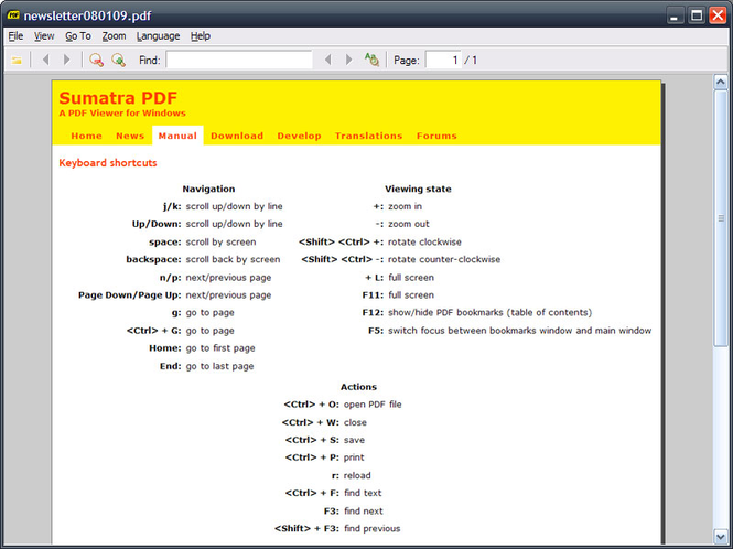 أخف وأسرع برنامج لقراءة ملفات PDF على الإطلاق Sumatra PDF Sumatrapdf