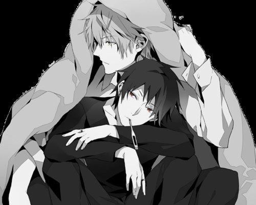 صور انمي أبيض و أسود Anime-black-and-white-draw-durarara-Favim.com-515776