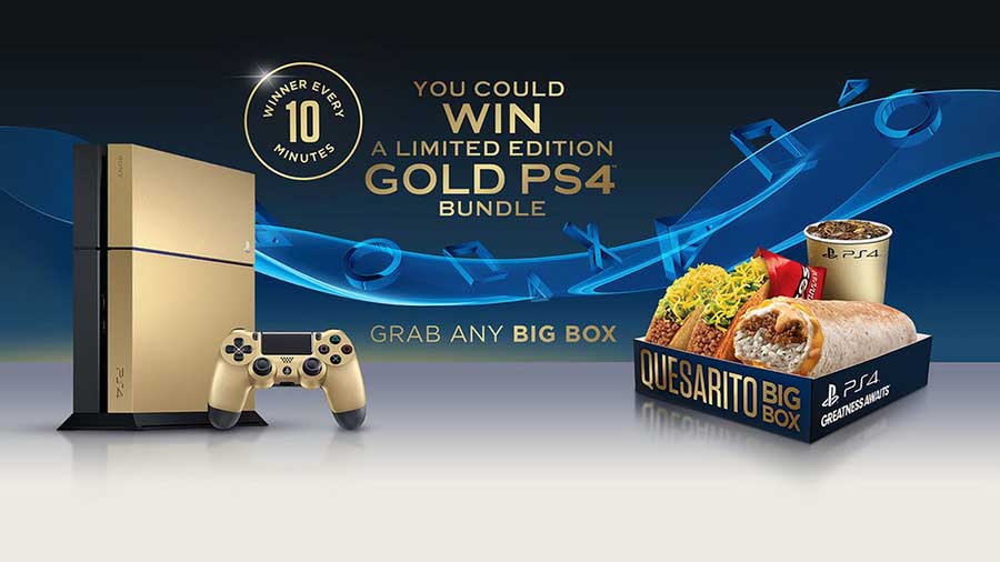 PS4 gold Taco Bell (us, 6500ex.) Gold-PS4-taco-bell-combo