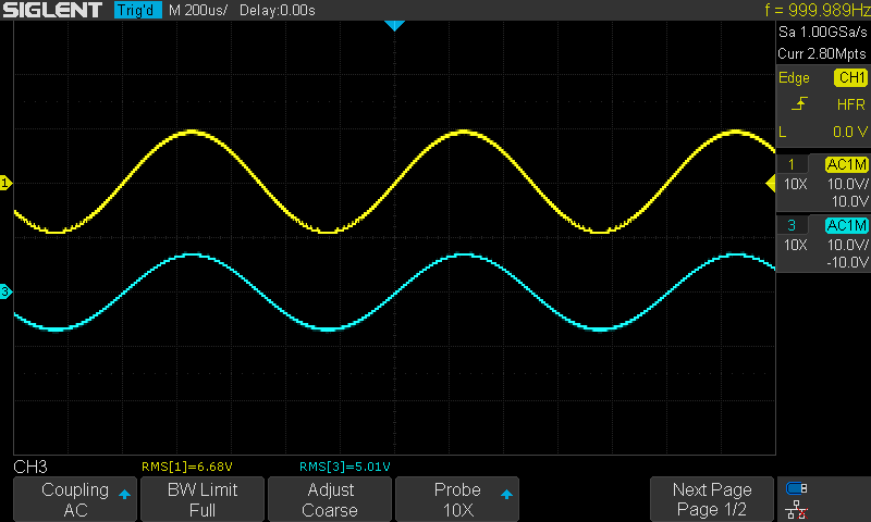 Low output one channel Scope05