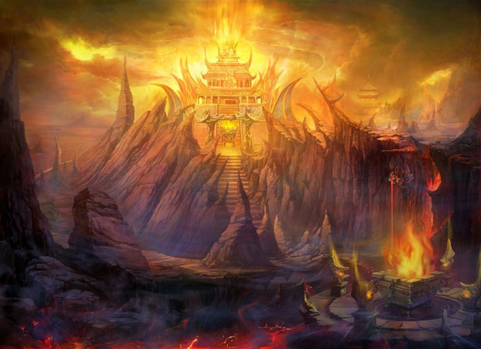 Jogo 01 - Saga de Asgard - A Ameaça Fantasma a Asgard - Página 3 Environment-illustration-temple-of-flames