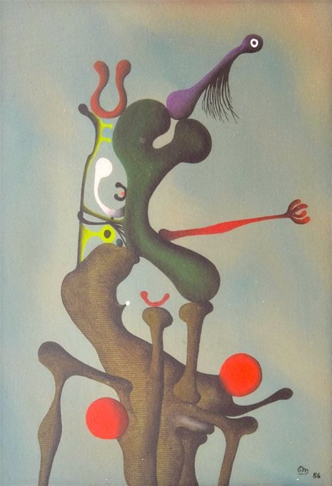 Secret Surrealist: The paintings of ‘Naked Ape’ zoologist Desmond Morris  010theorator_465_681_int