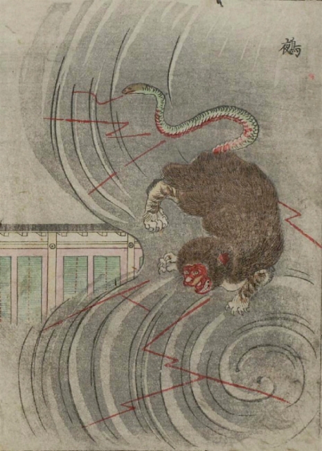 Weird monsters of Japanese folklore  02Nue_465_650_int