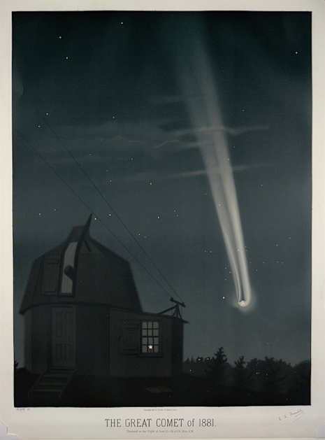 Maps to the Stars: Beautiful astronomical drawings from the 19th century  10greatcomet1881_465_629_int