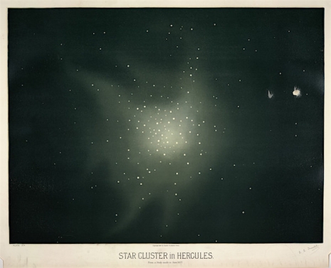 Maps to the Stars: Beautiful astronomical drawings from the 19th century  8starclustershercules_465_377_int