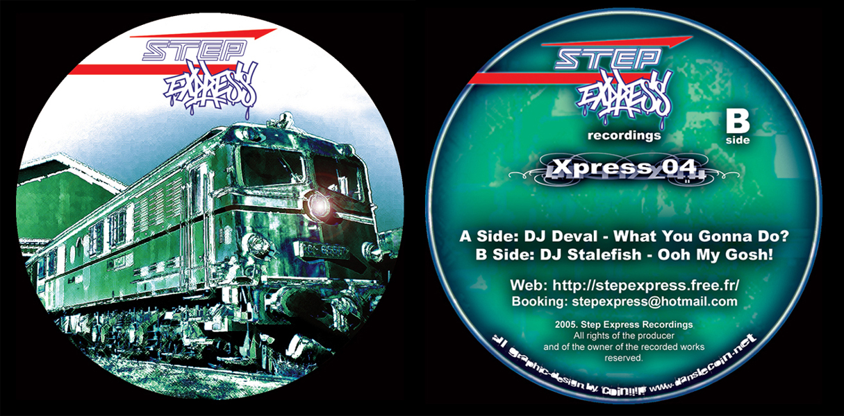 le vinyl du STEP EXPRESS Visumakaronsweb