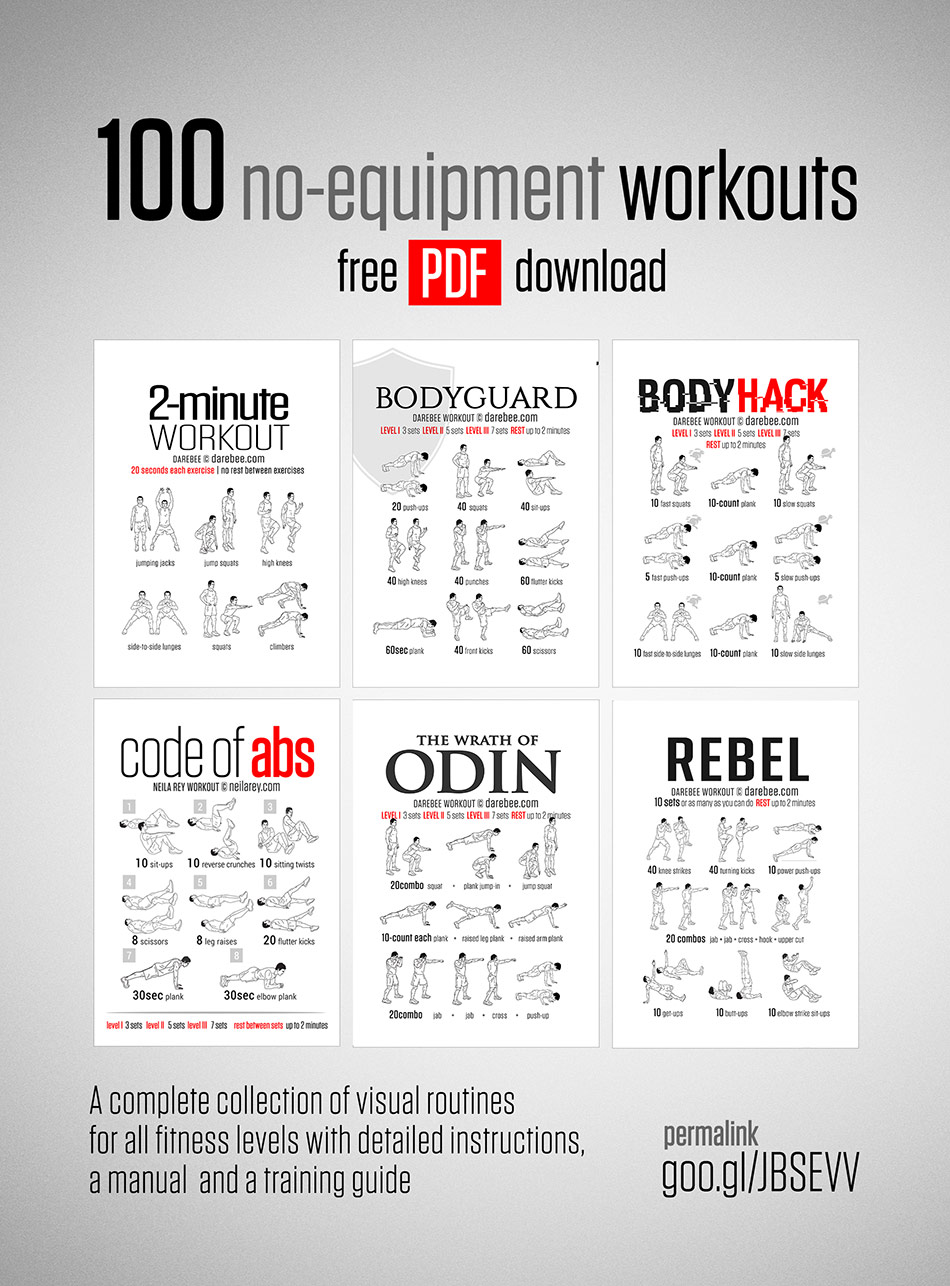 100 No-Equipment Workouts ebook  100-no-equipment-workouts