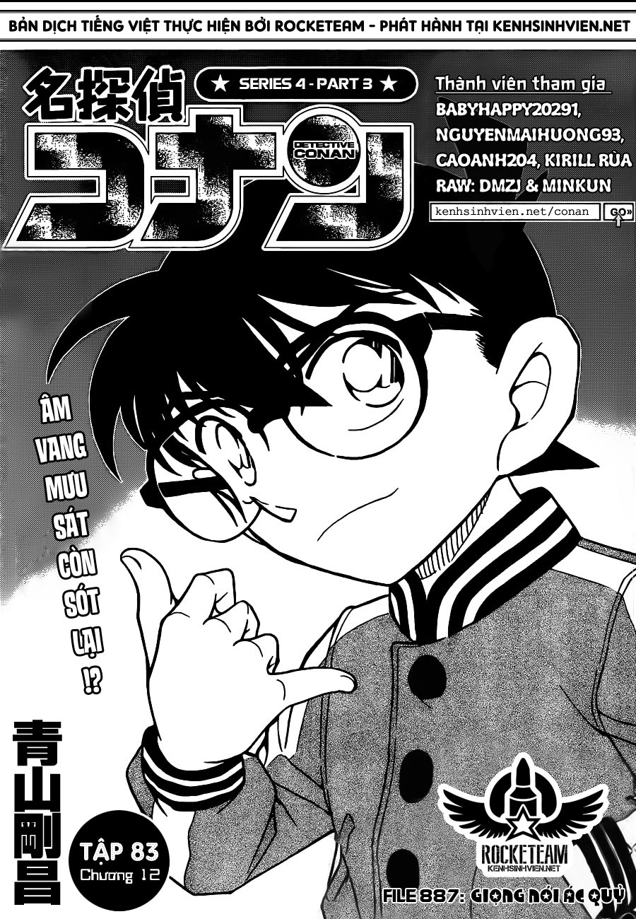 [Chinese Scan+TV] Detective Conan chap 887: Giọng nói ác quỷ. KSV_Rocketeam_831201