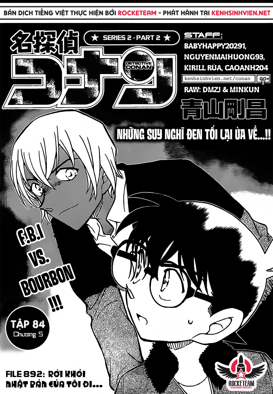 [Chinese Scan+TV] Detective Conan chap 892: Rời khỏi Nhật Bản của tôi đi! KSV_Rocketeam_840501