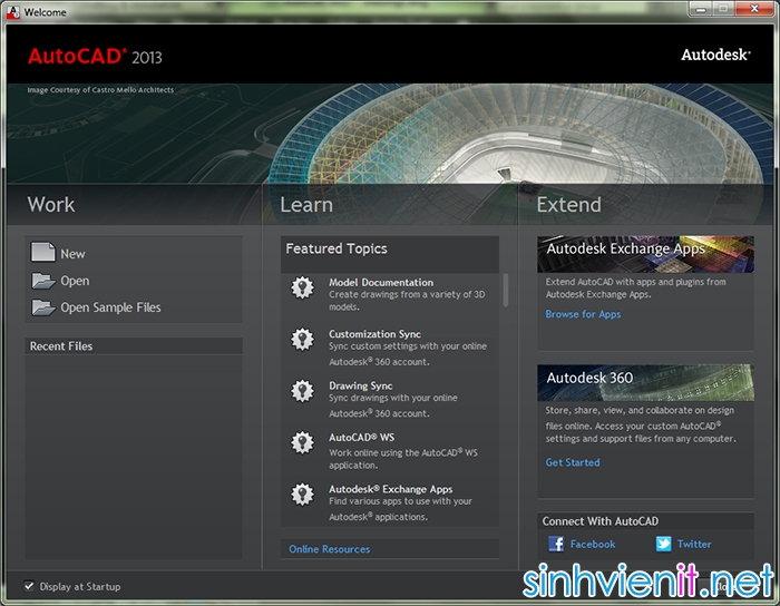 Download AutoDesk Autocad 2013 Full Crack + Keygen (32bit +64bit) - Hướng dẫn cài đặt SinhVienIT.Net---ac-1