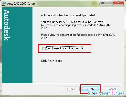 Download AutoDesk Autocad 2007 Full Crack - Hướng dẫn cài đặt chi tiết SinhVienIT.NET---autocad2007-15