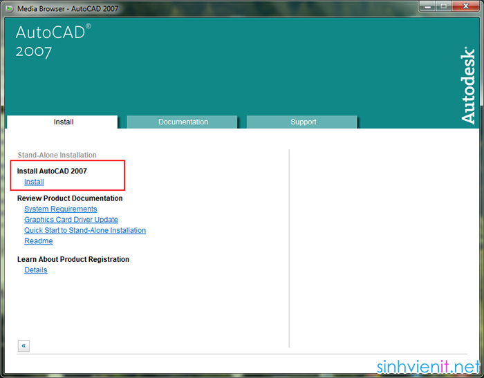 Download AutoDesk Autocad 2007 Full Crack - Hướng dẫn cài đặt chi tiết SinhVienIT.NET---autocad2007-3