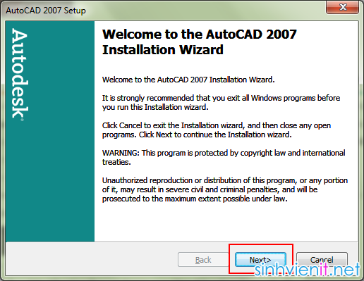 Download AutoDesk Autocad 2007 Full Crack - Hướng dẫn cài đặt chi tiết SinhVienIT.NET---autocad2007-5