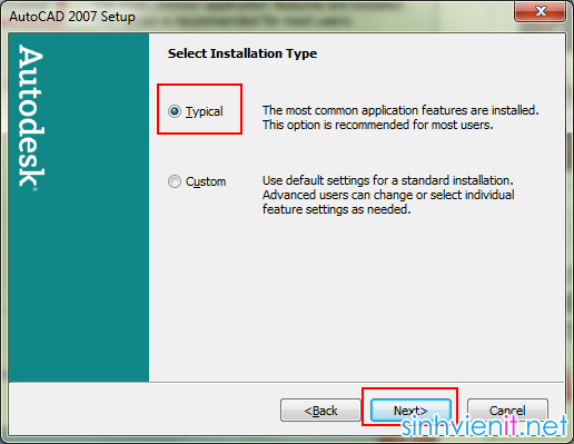 Download AutoDesk Autocad 2007 Full Crack - Hướng dẫn cài đặt chi tiết SinhVienIT.NET---autocad2007-9