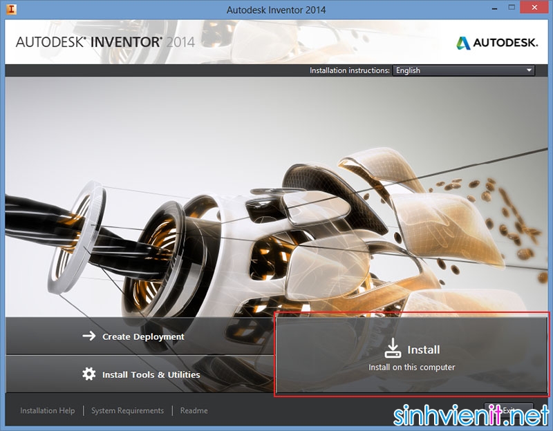 [Soft] Autodesk Inventor 2014 Full Crack (32bit+64bit) - Có hướng dẫn cài đặt SinhVienIT.Net---untitled-1-8