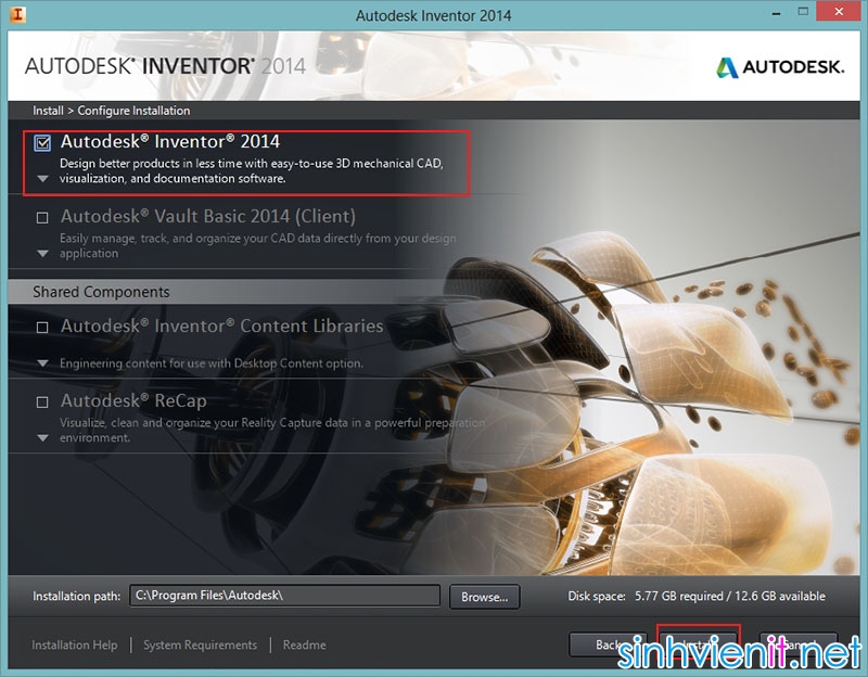 [Soft] Autodesk Inventor 2014 Full Crack (32bit+64bit) - Có hướng dẫn cài đặt SinhVienIT.Net---untitled-5-1