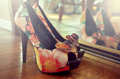  || śнe is a cuтe girl . . ~[,كولكشن,] ،‘ Florals-heels-shoes-Favim.com-156761_large