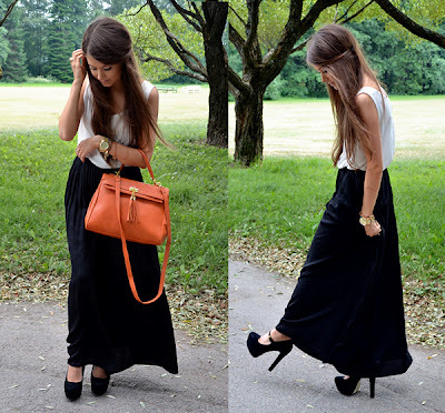 maxi skirt .. girls style 6614410783_large