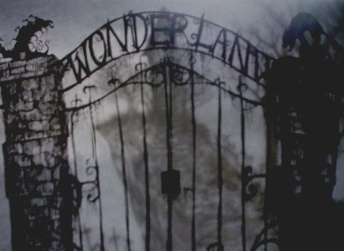 Description de Mystic Creek Alice-in-wonderland-back-and-white-creepy-eerie-fashion-Favim.com-343838_large