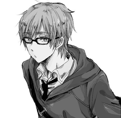 صور انمي بيضاء و سوداء
