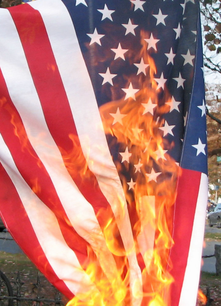NIEDER MIT SCHWARZ-GELB! US_flag_burning