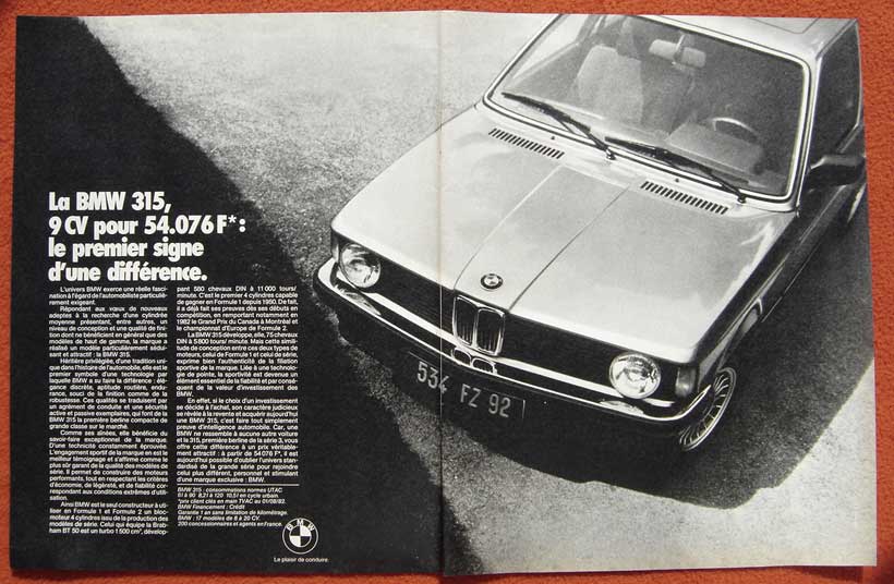 Les publicitées de nos bombinettes - Page 2 Bmw-315-1-82