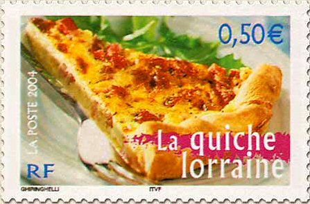 timbres "gastronomie" Timbre_Quiche_Lorraine