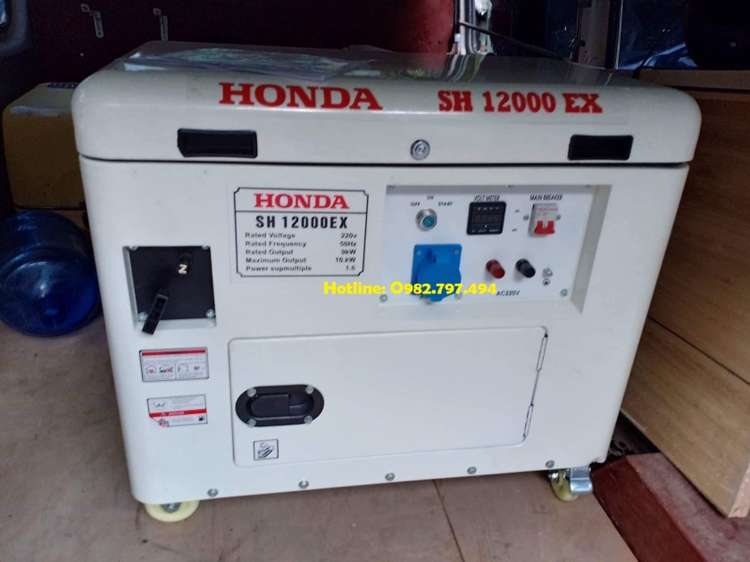 Máy phát điện Honda SH 12000EX,10kva thùng cách âm chạy xăng đề nổ giá rẻ 2226bf5c212bc