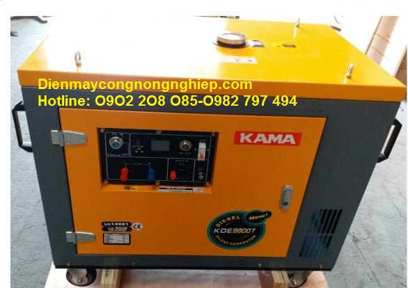 Giá Máy phát điện Kama 6500T-5kw chạy dầu cách âm nhập khẩu? 302cabde6ef2a