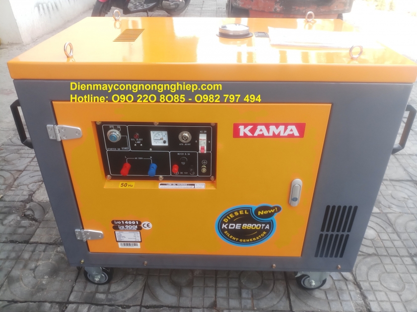 Giá Máy phát điện Kama 6500T-5kw chạy dầu cách âm nhập khẩu? 3497db94f057