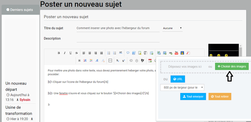 Comment insérer des photos dans un message ? (v2) Post-pht-2