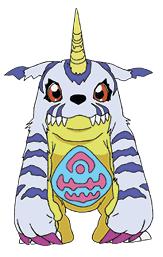 los digis q salen Gabumon