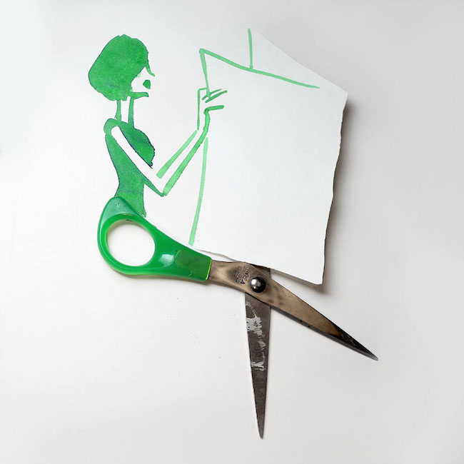 Christoph Niemann - illustrator Creative-sketches-drawings-using-everyday-objects-10