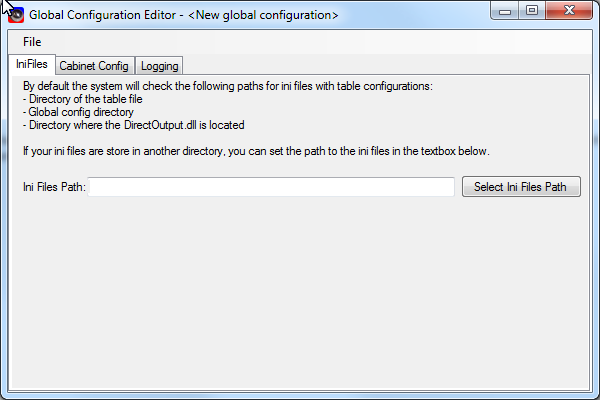 [INFO] DOF, plugin PinballX... GlobalConfigEditor_IniFiles