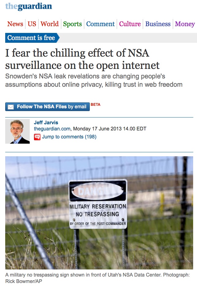 The Polar Vortex: A Physical Manifestation of the "Chilling Effect" of NSA Surveillance? Guardian_chilling