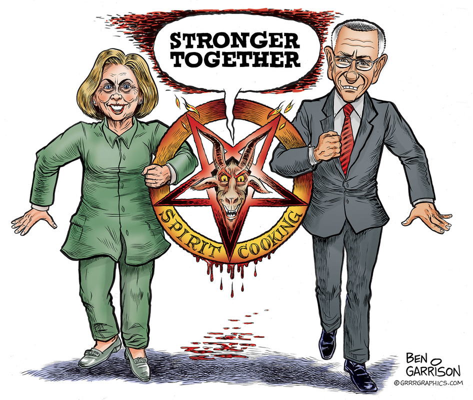 ENDGAME: Disclosure and the Final Defeat of the Cabal (Part 1) by David Wilcock and Corey Goode  Hillary-podesta-satanism-ben-garrison_1_orig