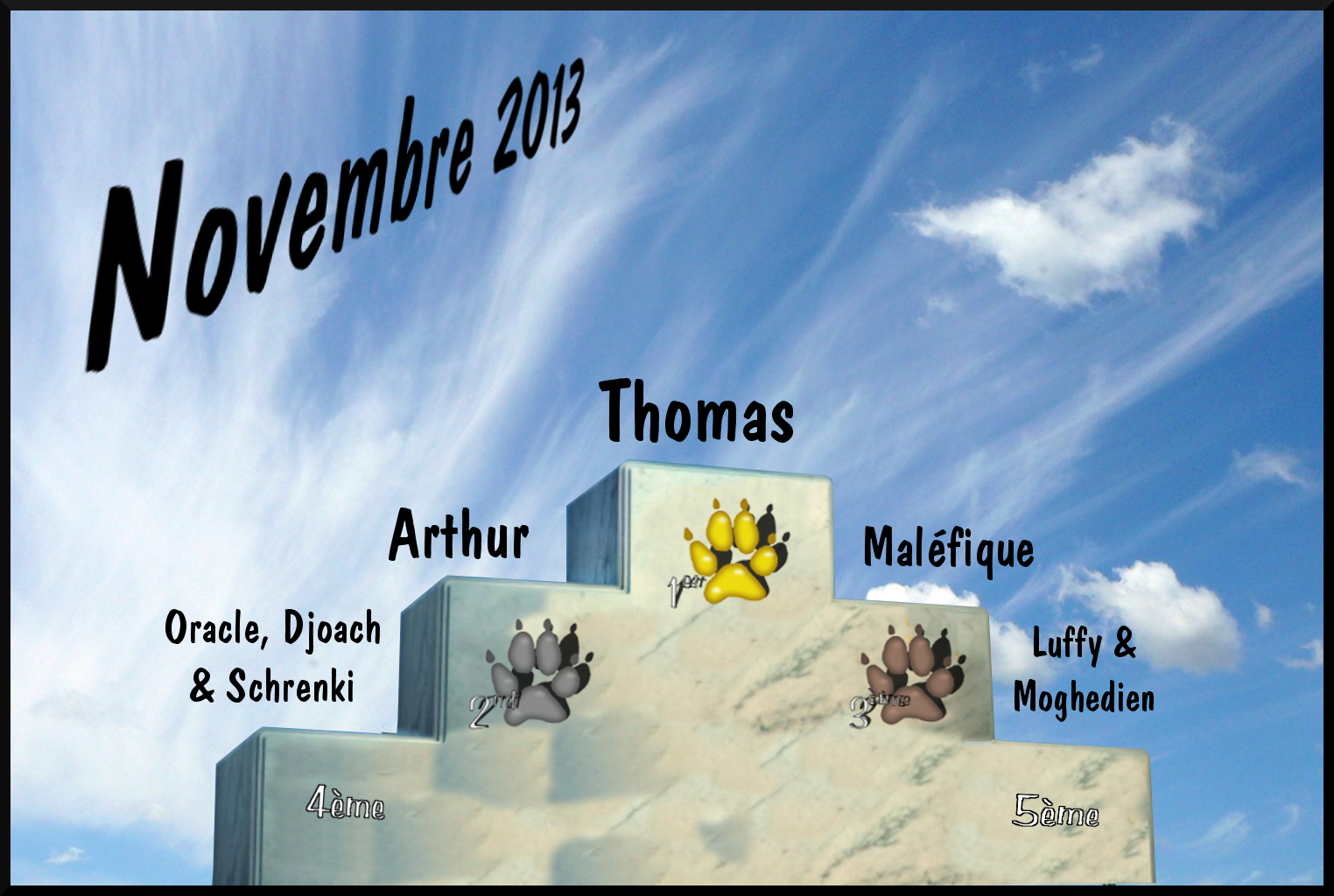 Les traces de pattes Podium_novembre2013