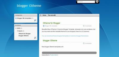 İ3theme Left Blogcu Şablonu Blogger-i3theme-templates